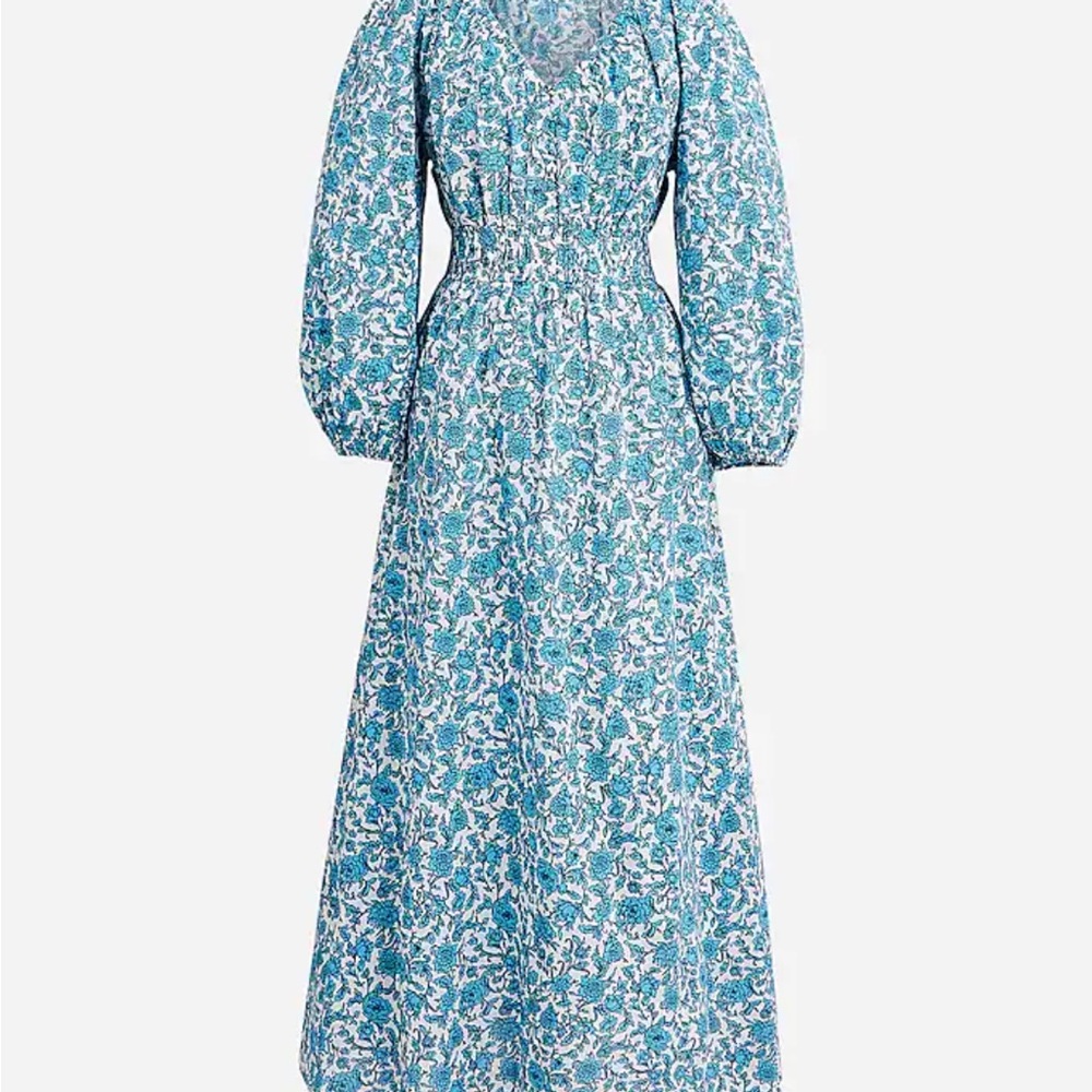 Floral Blue Maxi Dress